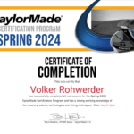 Taylormade Produktzertifikat